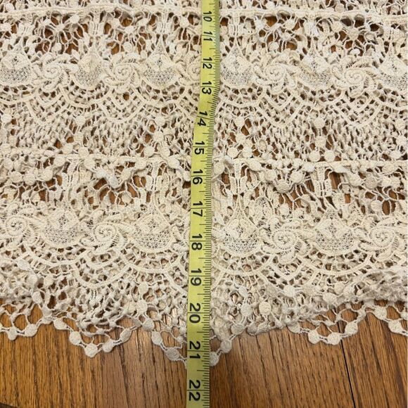 Phase One White Cotton Scalloped Crochet Lace Tank Top - Picture 8 of 10
